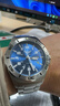 野狼全自动机械表男士军防水正品氚气夜光蓝緑水鬼潜水钢带手表V1019 本色蓝盘钢带款-蓝光 实拍图