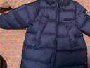 保姆鹅  【风墙】儿童羽绒服宝宝中长款护脸加厚外套保暖童装[NG2664] 藏蓝 120 实拍图