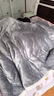 京东京造三层加厚仿羊羔绒毛毯 可铺可盖寒冬保暖毯子 摩登灰2x2.3m 实拍图