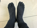 浪莎纯棉五指袜男全棉吸汗中筒男袜运动分趾男士透气吸汗五趾袜4双装 实拍图