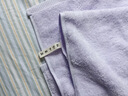 三利7A抗菌毛巾2条A类吸水加厚140g男女洗脸洗澡家用干发大面巾 蓝/灰 实拍图