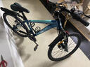 邦德·富士达 自行车男女成人24级变速山地车碟刹减震前叉青少年儿童越野单车 【24寸 钢架】 极光蓝 实拍图