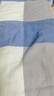 云瑾100%纯棉床单单件学生宿舍单人被单全棉斜纹格子 夏日速写蓝 120cm*220cm 适用于0.9米床 实拍图