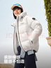 波司登（BOSIDENG）25年新款羽绒服90绒女短款连帽保暖防风修身加厚外套B250245112XS 糙白|8003-白噪清冷风 S 160/84A 体重约110-125斤 实拍图