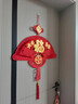 嘉德朗福字挂件中国结挂件客厅高档中国红挂件卧室门背景墙福新年福挂件 【植绒布大红成品贴金】扇形【60*100cm】招财进宝 实拍图