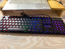 前行者（EWEADN） GX330机械手感键盘鼠标套装朋克有线游戏电脑笔记本办公无线蓝牙键鼠三件套 黑色彩虹光【朋克版】+电竞宏鼠标 实拍图