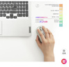 联想（Lenovo）小新无线蓝牙充电鼠标Plus月慕白 人体工学设计商务办公轻音便携 笔记本平板通用 M3单蓝牙 实拍图