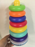 MKBIBI叠叠乐婴儿套圈玩具早教不倒翁彩虹套圈环积木1-3岁生日礼物 实拍图