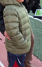 亚瑟士（asics）童装25年冬季儿童柔软舒适三防轻薄保暖羽绒服【高充绒量】 军绿色 清洁度1000-鸭绒 160 充绒量98.5g 实拍图