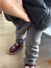 优衣库婴幼儿宝宝摇粒绒紧身裤打底裤内里加绒裤478432 478432/09黑色 100 实拍图