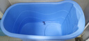 捷贝（Jebe baby）成人浴桶大人泡澡桶沐浴桶加厚全身可坐大号家用带盖浴缸塑料浴盆 布鲁蓝简约款98CM无盖 实拍图