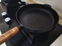 典匠铸铁平底锅聚油煎锅26cm无涂层加厚生铁牛排煎锅早餐煎蛋烙饼锅 实拍图
