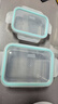 GLASSLOCK进口耐热玻璃保鲜盒微波炉饭盒上班学生便当盒餐盒3件套 配便当包 实拍图