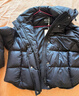 艾莱依陈都灵同款女士羽绒服2025泡芙短款连帽抽绳保暖冬外套 月夜黑S 实拍图