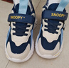 SNOOPY史努比童鞋男童运动鞋冬季短绒加棉跑步鞋保暖棉鞋3933A黑灰红37 实拍图