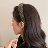 黎倾条纹宽边发箍【绿色】高颅顶头箍洗脸压碎发发饰发捆头饰发卡秋冬 实拍图