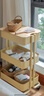 宜家（IKEA）拉斯克家居小推车三层置物架移动茶水桌客厅咖啡桌厨房储物收纳架 【升级款】米色黄色大号 35*45*77cm 实拍图