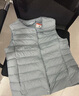 雪中飞经典新款基础舒适轻薄羽绒便捷短款保暖羽绒小马甲轻盈便携舒适 静谧灰|8210-女 3XL 185/104A 实拍图