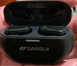 山水（SANSUI）TW97 蓝牙耳机 真无线半入耳式音乐耳机 通话降噪运动跑步超长续航 适用于苹果华为小米 黑 实拍图