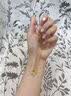 中国黄金（CHINA GOLD）莫比乌斯环黄金吊坠女足金锁骨项链爱无止境情人节礼物送女友老婆 【今/次日达】玫瑰礼盒+吊坠约0.3g【赠银镀金链】 实拍图