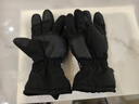 目丸保暖手套男女户外冬天骑行防寒风加绒厚触屏女防水冬季棉滑雪手套 9#深灰色 深度暖手套-男款 实拍图