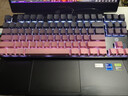 惠普（HP）GK200机械键盘有线办公游戏键盘 20种背光灯效 87键电竞键盘鼠标套装电脑外设键鼠 侧刻黑莓粉【红轴】白光 实拍图