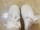 小白鞋子女新款chic复古百搭休闲厚底增女鞋高中生配裙子板鞋女潮 皮面-米白色 37 实拍图