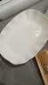 荷叶鱼盘家用蒸鱼陶瓷盘子菜盘2025年新款高级感轻奢洋气陶瓷鱼盘 纯白 26.5cm 10.5英寸荷叶鱼盘【1只装】 实拍图