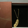 周生生 羽毛黄金吊坠爱情密语足金丘比特之羽不含项链 86820P计价 1.95克(含工费130元) 实拍图