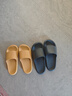 朴西香蕉船情侣凉拖鞋女浴室不易滑室内居家四季拖鞋男 黄色 39-40 实拍图