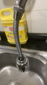美厨（MAXCOOK）水龙头防溅头 厨房万向旋转花洒过滤延伸器长款24cm MCPJ3653 实拍图