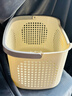 京东物流 脏衣篓家用脏衣服收纳筐脏衣篮浴室洗衣篮神器收纳筐 奶油黄 中号【长36宽25.5高19CM】 实拍图