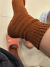 竹久4双羊毛袜子女厚袜子冬季保暖袜子东北毛圈袜防寒加绒加厚长袜 实拍图