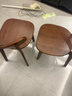 源氏木语实木餐椅北欧风橡木靠背椅家用多材质休闲椅现代简约餐厅吃饭椅子 橡木胡桃色0.47米圆弧餐椅 实拍图