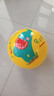 费雪（Fisher-Price）儿童玩具球 宝宝小皮球拍拍球22cm(黄色 赠打气筒)生日礼物礼品 实拍图