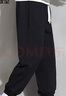 NASA GISS休闲裤男宽松保暖裤加绒厚款长裤子 黑色束脚加绒 (180/84A)XL 实拍图