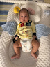 新安代婴儿床中床新生儿0-3岁床 睡觉可移动便携式婴儿床折叠床 小萌熊床+斜坡垫+腿托+游戏栏 实拍图