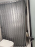 美居客隐形折叠浴帘免打孔防水防霉浴室卫生间隔断帘单帘1.5*2.0m(雅灰) 实拍图