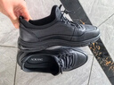 奥康（Aokang）跑步男士商务休闲运动皮鞋男黑色44码 实拍图