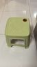 网红塑料凳子30.5cm客厅防滑凳餐桌凳简约可摞叠便携凳浴室凳 绿色【两种款式随机发】 （一个装） 实拍图