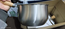 双枪奶锅316L不锈钢婴儿宝宝辅食小奶锅汤锅雪平蒸锅加厚 20cm 实拍图