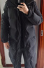 京东京造【高充绒312G】90绒羽绒服男冬季男女长款加厚保暖外套 黑色 3XL 实拍图