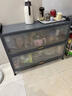 七序厨房置物架落地多层防尘收纳柜家用微波炉烤箱储物柜碗柜餐边柜 【特厚】二门三层长50宽32高80 实拍图