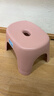 椅子奶油风家用小凳子加厚塑料凳可叠放耐用儿童凳学生寝室矮凳 樱花粉1个 实拍图