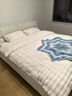 京东京造加厚兔毛绒感四件套 A类双面绒牛奶绒床单被套枕套保暖秋冬季双人床品 奶油白1.8m床 实拍图