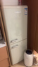 德姆勒（DEMULLER）复古冰箱小型大容量家用租房电冰箱 化妆品静音强劲网红冰箱冷藏冷冻节能 BCD-185芝士白【上冷藏下冷冻】 实拍图