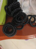 美肤语电话线发圈发绳头绳大号20根黑色 皮筋绳发圈扎头绳皮套MF8948 实拍图