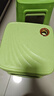 网红塑料凳子30.5cm客厅防滑凳餐桌凳简约可摞叠便携凳浴室凳 绿色【两种款式随机发】 （一个装） 实拍图