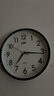 康巴丝（Compas）挂钟客厅 静音走时简约石英钟表挂墙时钟 c2855 黑色 26cm直径 实拍图