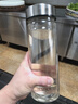 富光拾喜双层玻璃杯男女商务防烫茶杯商务车载大容量办公杯子800ml本色 实拍图